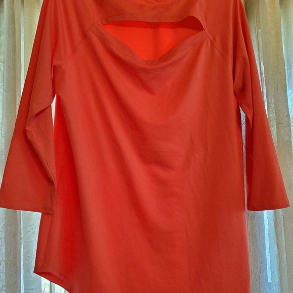 C-Active Orange Blouse size L - Picture 2 of 3